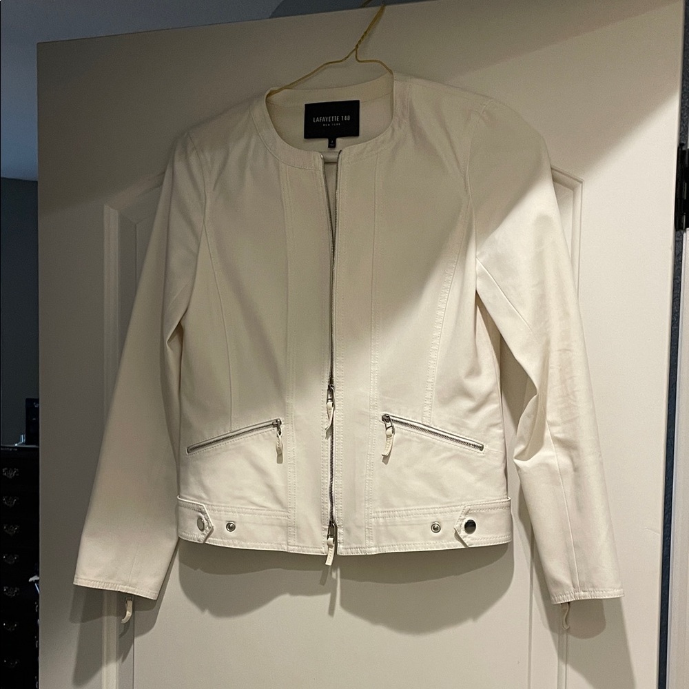 Lafayette 148 New York Cream Jacket